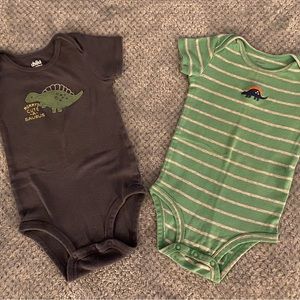 Baby boy Dino onesies